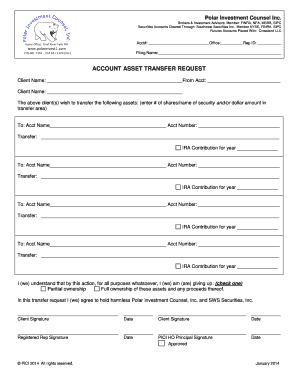 Account Asset Transfer Request