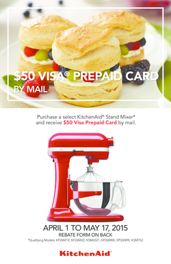 KitchenAid Stand Mixer Rebate Form