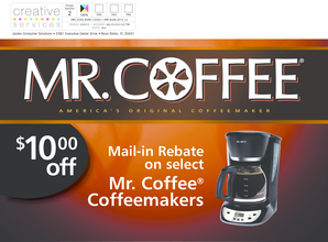 Mr. Coffee Mail-in Rebate Form