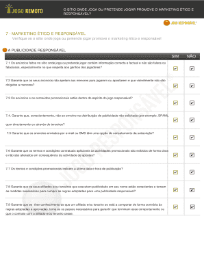BWIN Poker Responsible Gaming Checklist