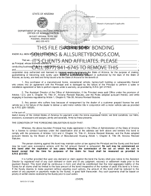Arizona License Bond