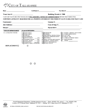 Window and Door Replacement Permit Application