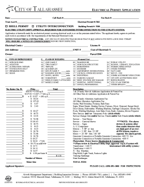 Electrical Permit Application