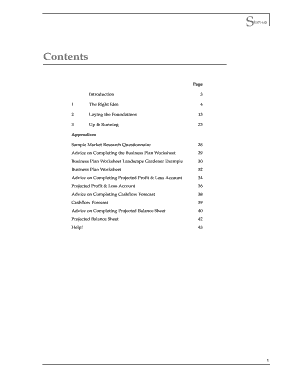 Business Plan Worksheet