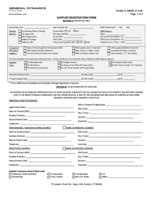 Supplier Registration Form