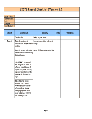 82578 Layout Checklist