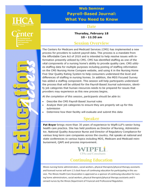 CMS Payroll-Based Journal Webinar Registration