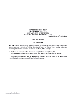 Income Tax Audit Report Form 3CA/3CB