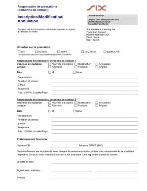 Responsable de prestations