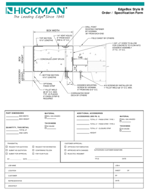 EdgeBox Style B Order Specification Form
