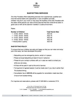 babysitting worksheets edit fill out print download online babysitting numbers