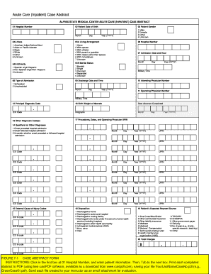 Acute Care Inpatient Case Abstract