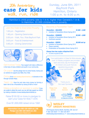 Case for Kids Walk Run Ride Pledge Form