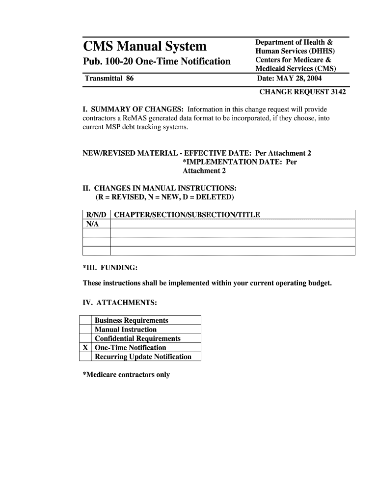 SUMMARY OF CHANGES Information in this change request will provide - cms Preview on Page 1
