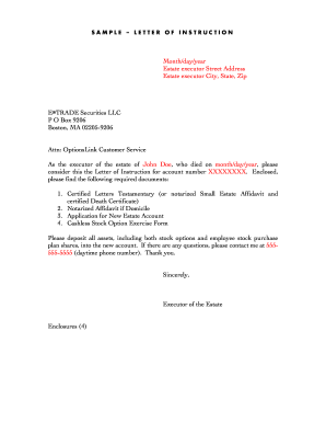 Letter Of Direction To Bank from www.pdffiller.com