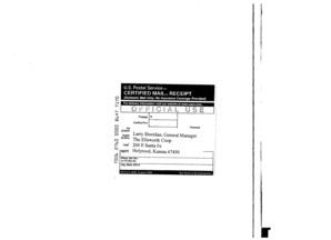 USPS Certified Mail Receipt