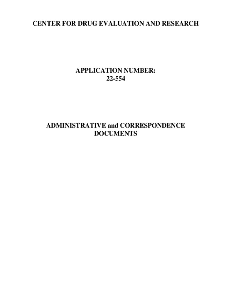 CENTER FOR DRUG EVALUATION AND RESEARCH APPLICATION NUMBER: 22-554 Preview on Page 1