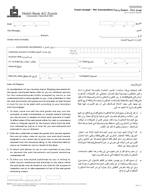 Trust Receipt Agreement