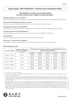 Hang Seng Interest-Free Instalment Plan Application