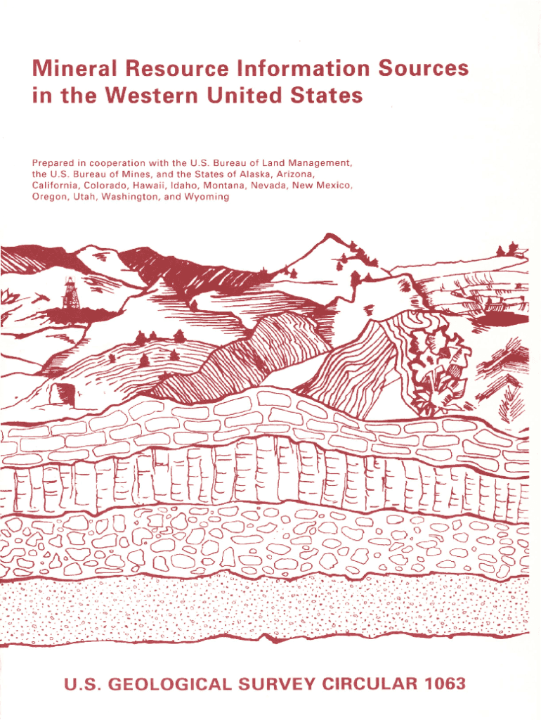 Mineral Resource Information Sources in the Western United States Preview on Page 1