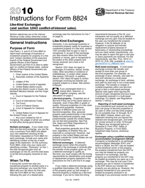 2010 Instructions for Form 8824