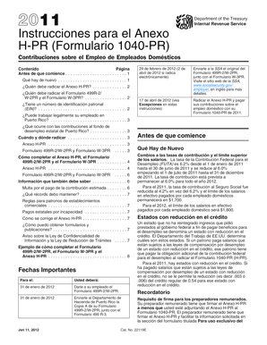 Instrucciones para el Anexo H-PR (Formulario 1040-PR)