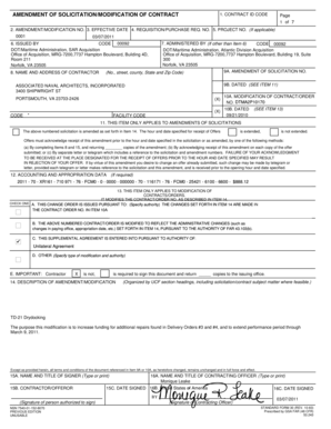 AMENDMENT OF SOLICITATION/MODIFICATION OF CONTRACT 1 of 7 1 0 1 - voa marad dot