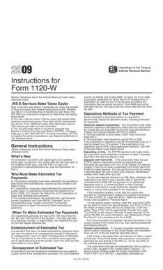 Instructions for Form 1120-W