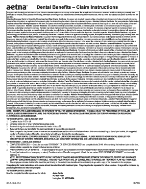 Dental Benefits Claim Form