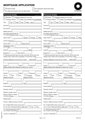 Mortgage Application Form