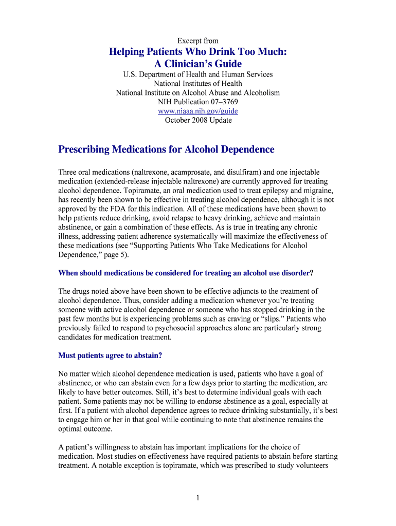 Helping Patients Who Drink Too Much: Preview on Page 1