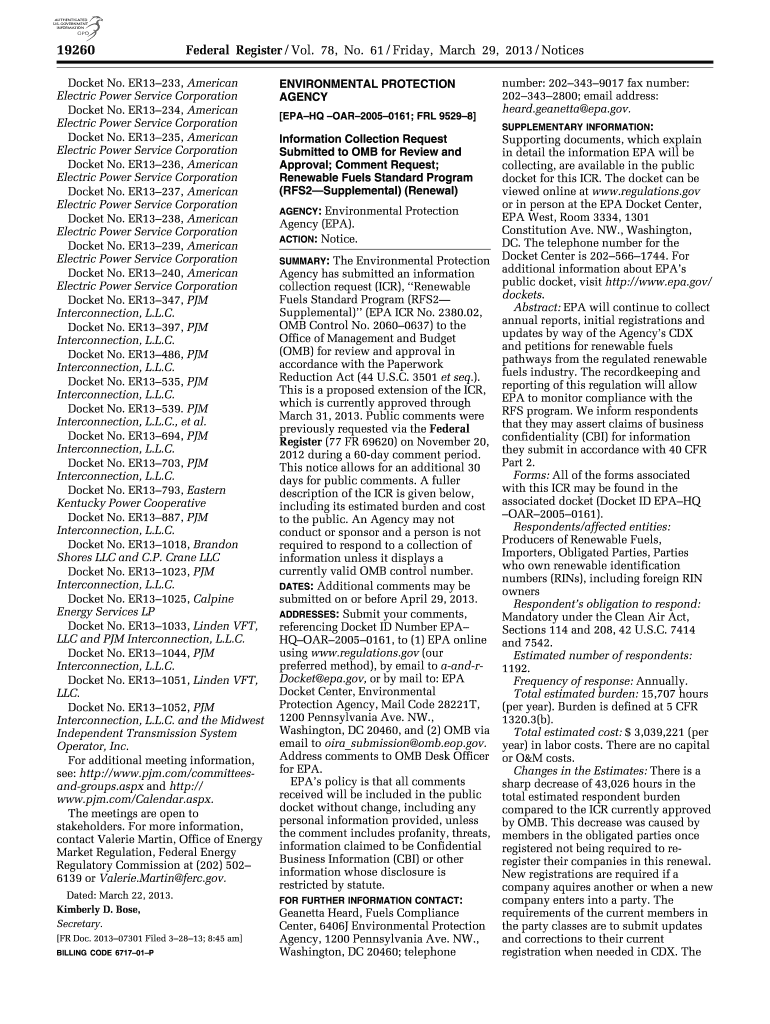 Federal Register :: American Electric Power Service Corporation v Preview on Page 1