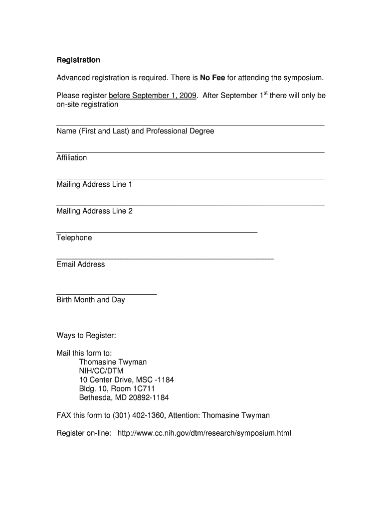 28th Annual Symposium Registration Preview on Page 1
