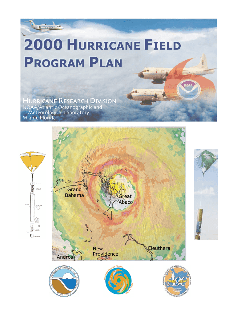 2000 hurricane field program plan 2000 hurricane field program plan - aoml noaa Preview on Page 1