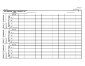 NOAA Fisheries Weekly Report Form