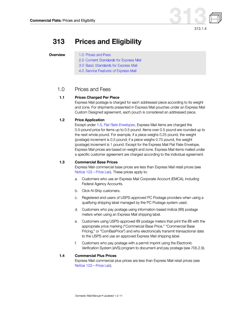 Commercial Flats: Prices and Eligibility 313 313 Preview on Page 1