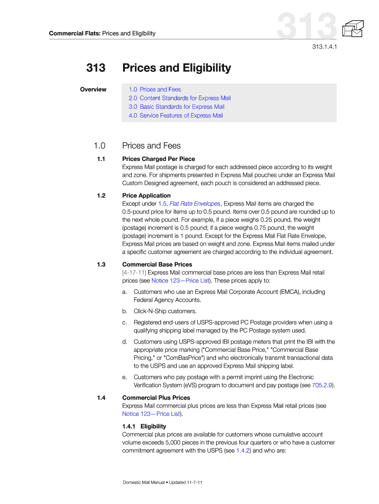 1 313 Prices and Eligibility 1 Preview on Page 1