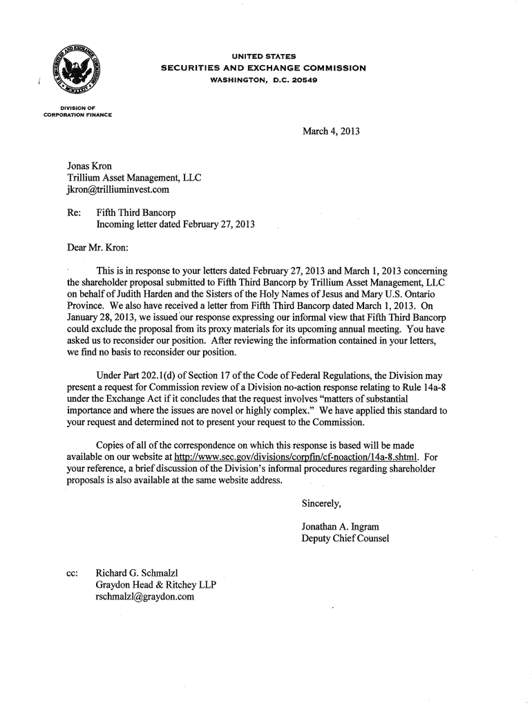 Trillium Asset Management, LLC Preview on Page 1