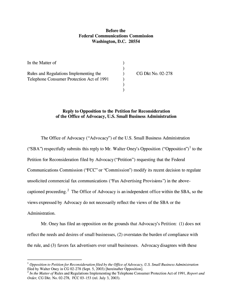 Small Business Administration, Office of Advocacy, Federal Preview on Page 1