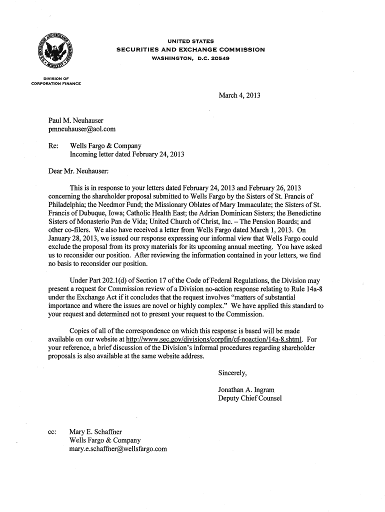 This is in response to your letters dated February 24, 2013 and February 26, 2013 Preview on Page 1