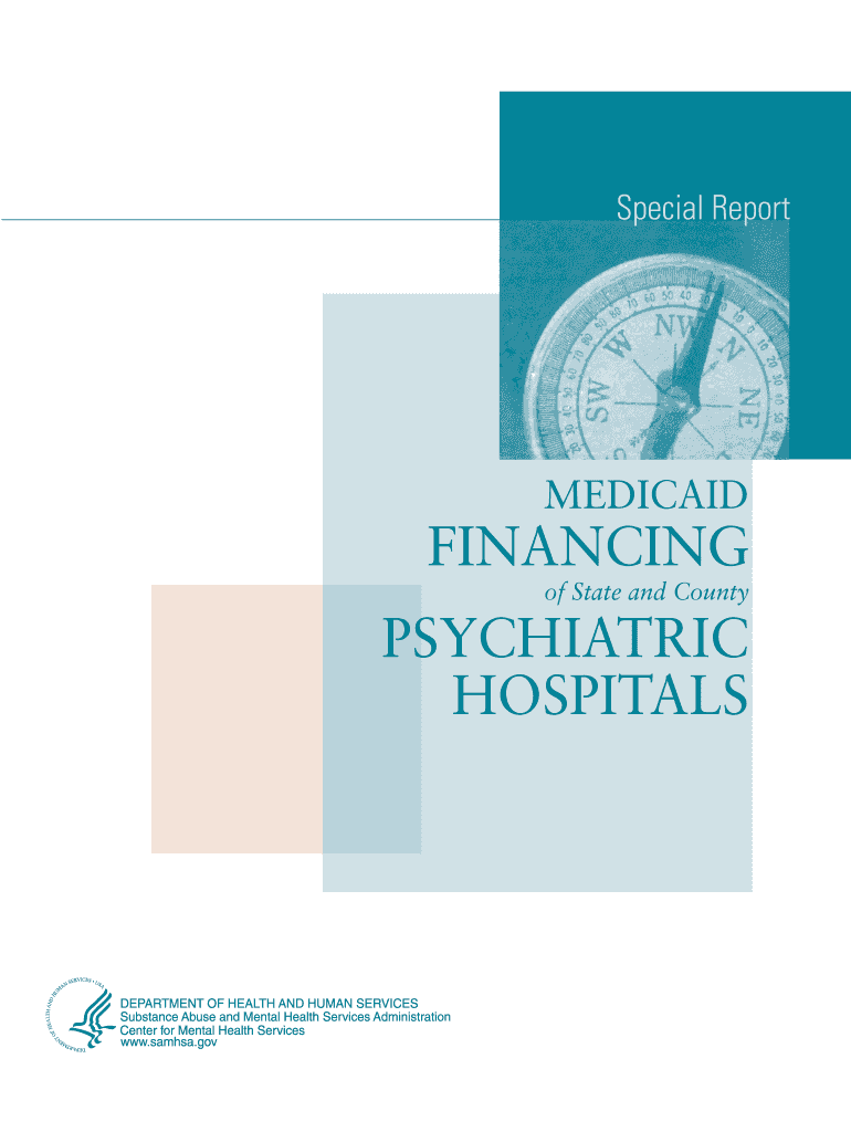 FINANCING PSYCHIATRIC HOSPITALS - SAMHSA Store - store samhsa Preview on Page 1