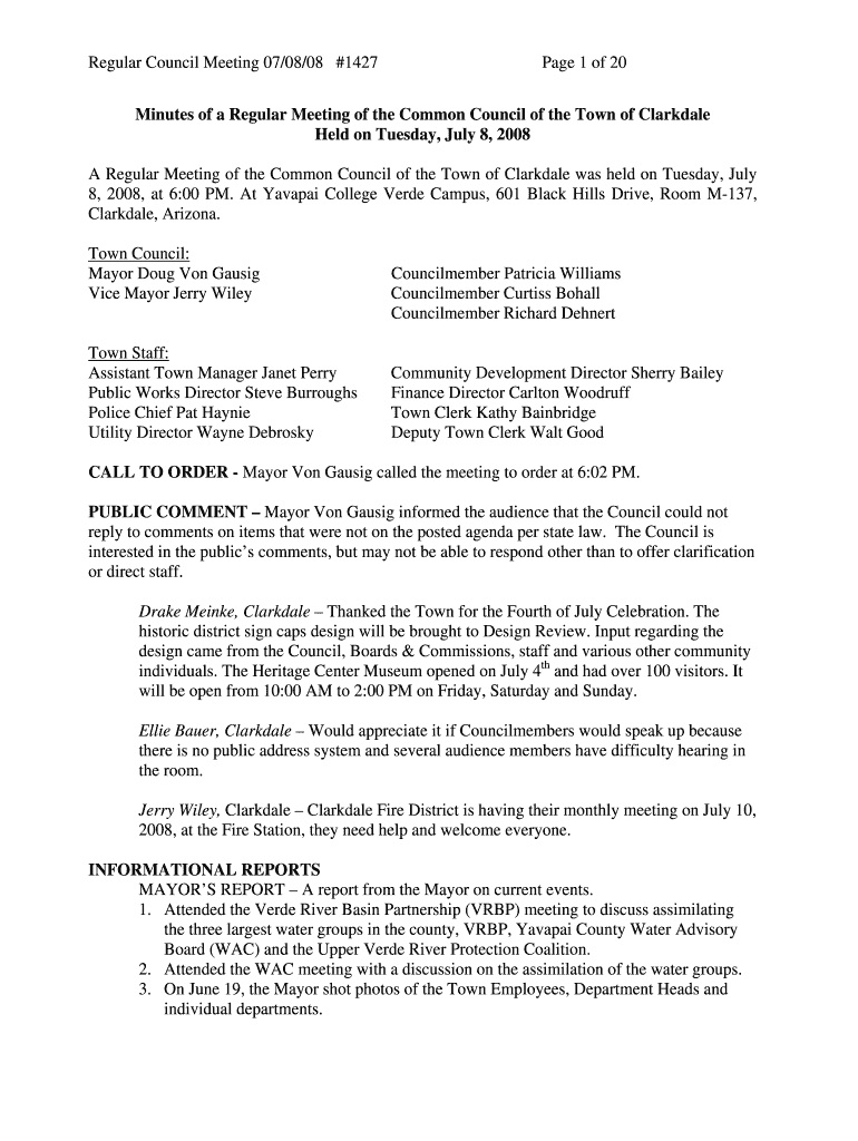 Vice Mayor Jerry Wiley - clarkdale az Preview on Page 1