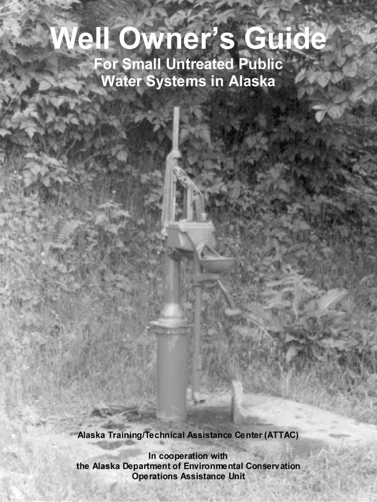 Well Owner's Guide - Alaska Department of Environmental - dec state ak Preview on Page 1