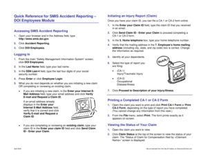 US Federal CA-1/CA-2 Injury Report Form