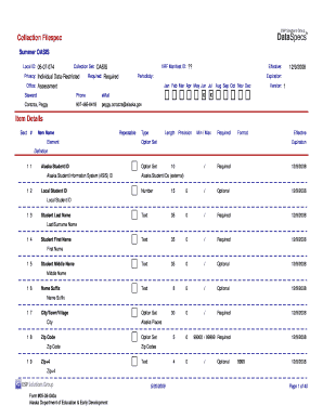 Alaska Student Information Form