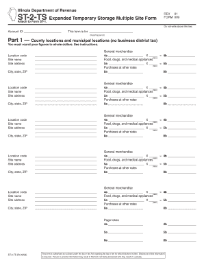 Illinois ST-2-TS Form