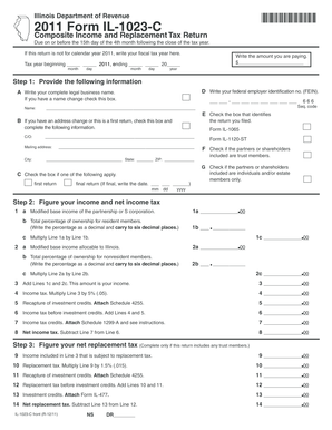 Illinois Composite Income and Replacement Tax Return