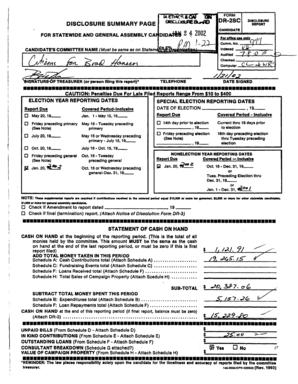 Iowa Campaign Disclosure Form