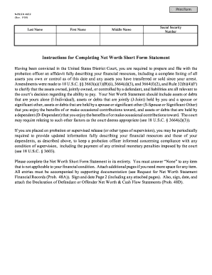 15 printable net worth statement format individual templates