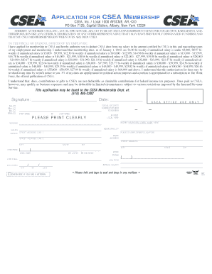 CSEA Membership Application Form